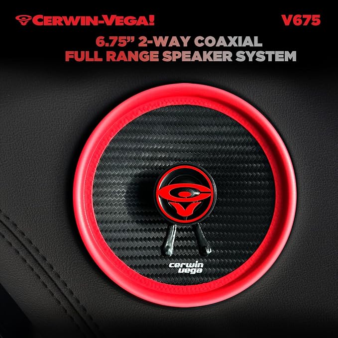 CERWIN-VEGA! V675 6.75" VEGA 2-Way 360 Watts 4 Ohm Coaxial Speakers(Pair)