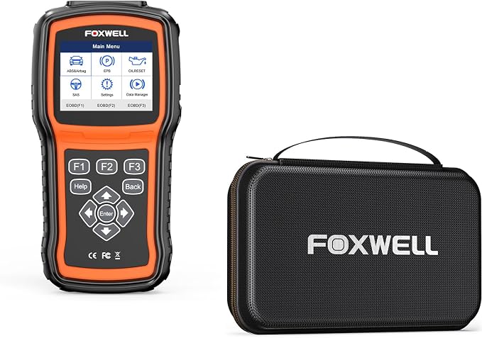 FOXWELL NT630 Plus OBD2 Scanner with ABS and SRS, ABS Auto Bleed Scan Tool & Portable Carrying Case for OBD2 Scanners & Battery Testers