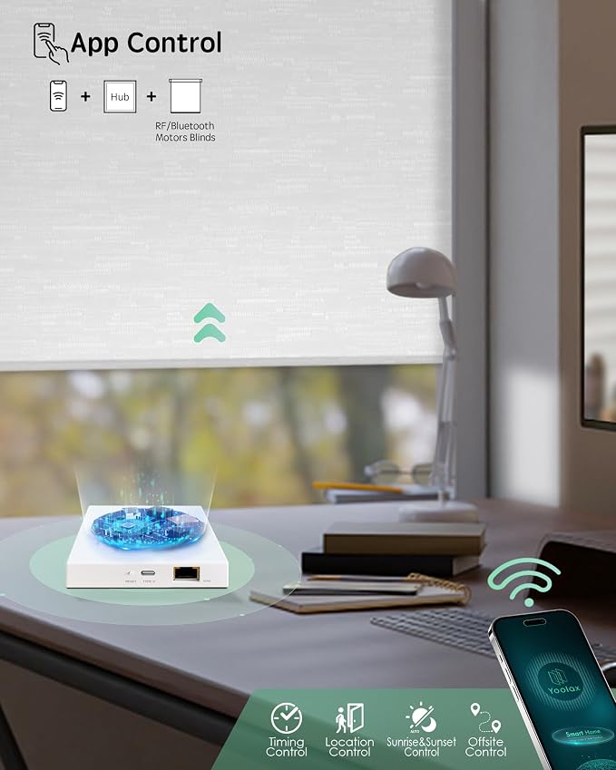 Yoolax Bluetooth Smart Hub, Compatible with Alexa, Google Home Assistant | Voice Control, App Control, Connect with All Alexa, Google Home Assistant Devices, Support up to 16 Devices, Easy to Set up