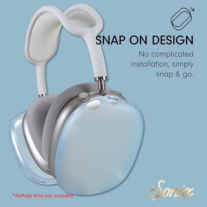 Sonix Protective Case for AirPods Max 2 & 1 | Headphones Cover | Frosted Matte Light Blue