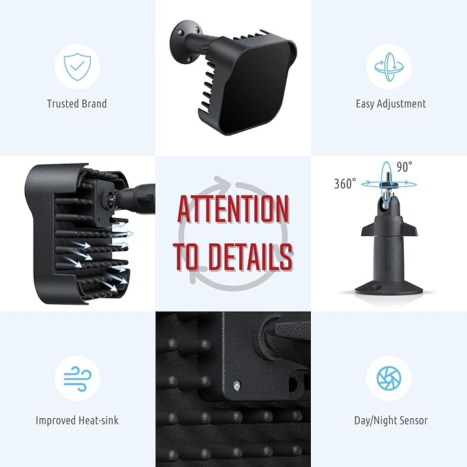 DI20B IR Illuminator | Long Range Infrared Flood Light for Security Camera (Black, w/Power Adapter)