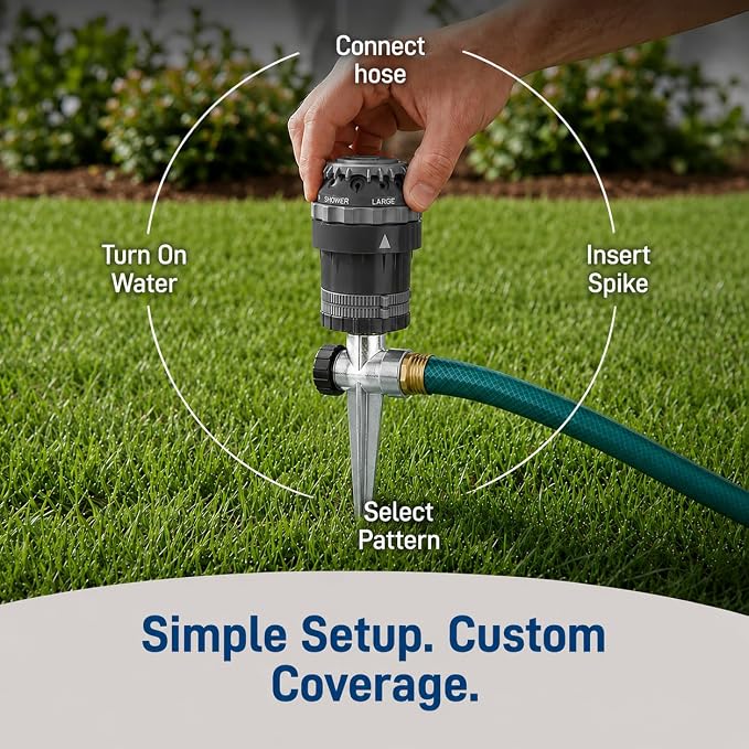5-Pack Orbit H2O-6 Gear Drive Sprinkler - Versatile Gear Drive for Efficient Lawn Watering
