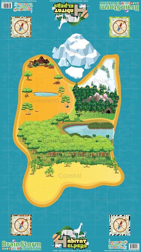 Robotics Activity Mat: Habitat Helpers (Includes Game Pieces)