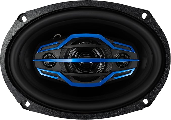 Jensen JS-Series JS6904 High Performance 4-Way 6x9-inch Car Speakers (Pair) | 200 Watts Peak Power (50W RMS) per Speaker | 58mm Mylar Balanced Dome Midrange | Two 20mm Piezo Tweeters