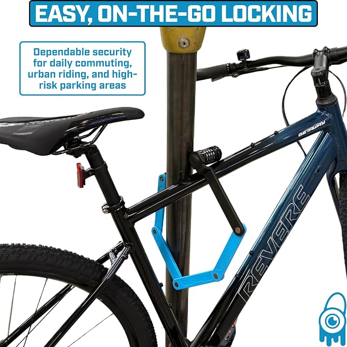 Monster Folding Bike Lock – Heavy-Duty Anti-Theft Hardened Steel, Rust-Proof, Foldable Compact High-Security Lock for Bicycle, Scooter & Motorcycle