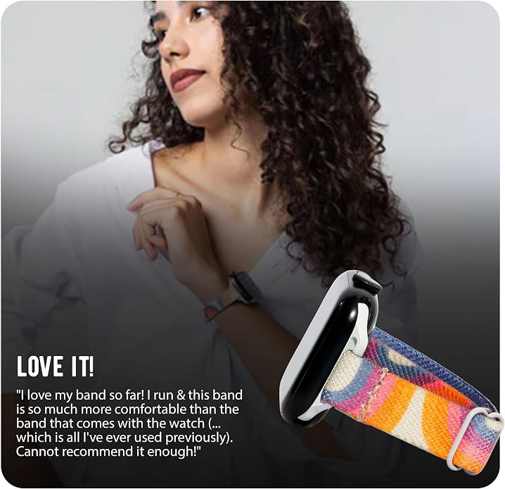 Braxley Bands for Apple Watches - Stretchy and Washable - Adjustable with Apple Watch Bands for Women & Men - Compatible with Apple Watch Series SE Ultra 9 8 7 6 5 4 3 2 1