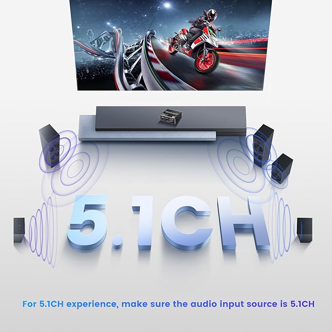 HDMI ARC to Optical Audio Adapter, NEWCARE 4K@60Hz H DMI Audio Splitter Converter, HDMI to Optical Toslink SPDIF+3.5mm Jack AUX Audio Out, Metal HDMI Audio Extractor Support Blue-Ray Play Soundbar