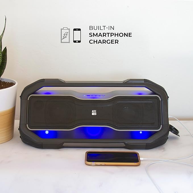 Altec Lansing - Portable Bluetooth Speaker, Waterproof IP67