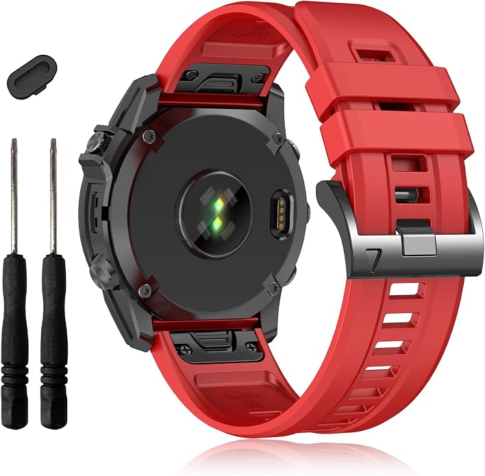 EZMVZKU 26mm Easyfit Straps for Garmin Fenix 8 AMOLED/8 Pro 51mm/7X/7XPro Sapphire Solar Watchands Replacement for Fenix 6X/6X Pro/5X/5X Plus/Enduro 3/2/Quatix 8/epix Pro/Descent Mk3i/Tactix 8 51mm