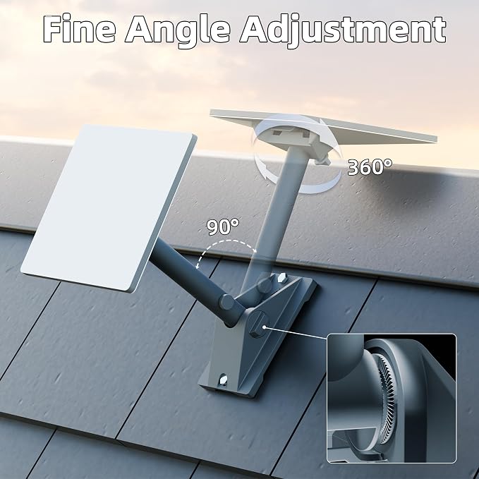 Starlink Mini Roof Mount Adjustable Starink Mini Home Mount Heavy Duty Pole Mounting with Adjustable Tilt 90 for Better Signal