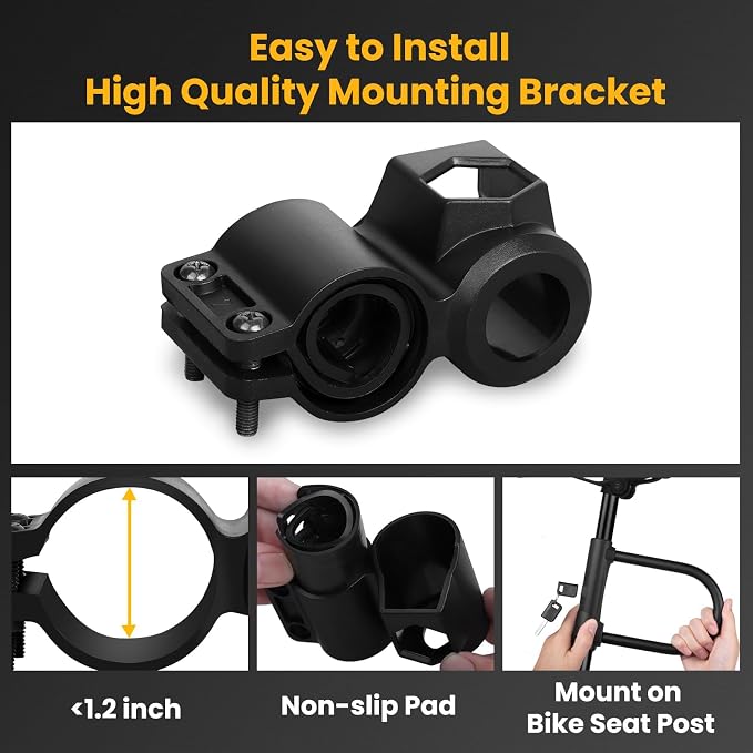 NDakter Bike Locks,17mm Shackle Heavy Duty Anti Theft Bike U Lock with 3 Keys ANG Sturdy Mounting Bracket, Perfect for Bicycles Scooters Mountain, Electric, Folding Bike, Moped, Tricycle