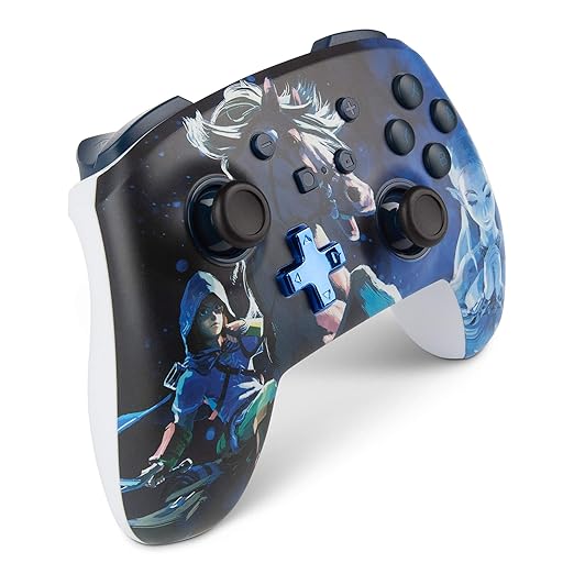 PowerA Enhanced Wireless Controller for Nintendo Switch/Switch 2 / Switch Lite/OLED Model - Legend of Zelda, Midnight Ride - Gamepad, game controller, Officially Licensed