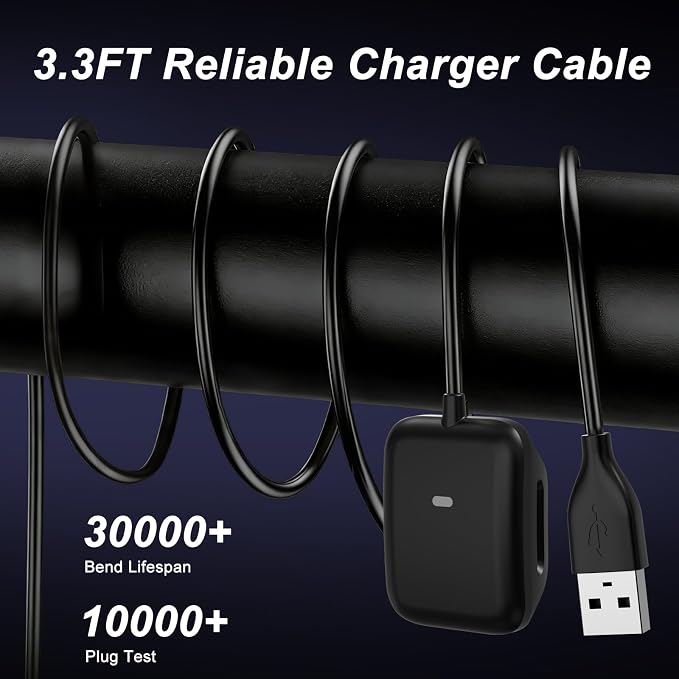 omee Charger Cable for Whoop 5.0/MG Basic Charger, 1M/3.3 Ft Portable Design Waterproof Compatible with Whoop 5 Charger Replacement (Not Compatible with Whoop 4.0)