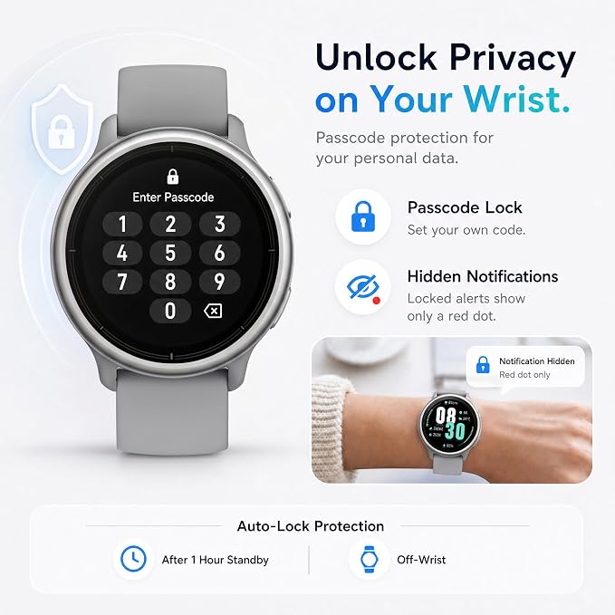 Smart Watch for Men Women (Answer/Make Call), 1.65" HD Fitness Tracker with Heart Rate/SpO2/Sleep Monitor, Pedometer, 110+ Sports Modes, 3ATM Waterproof, 7-Day Battery, for iOS Android