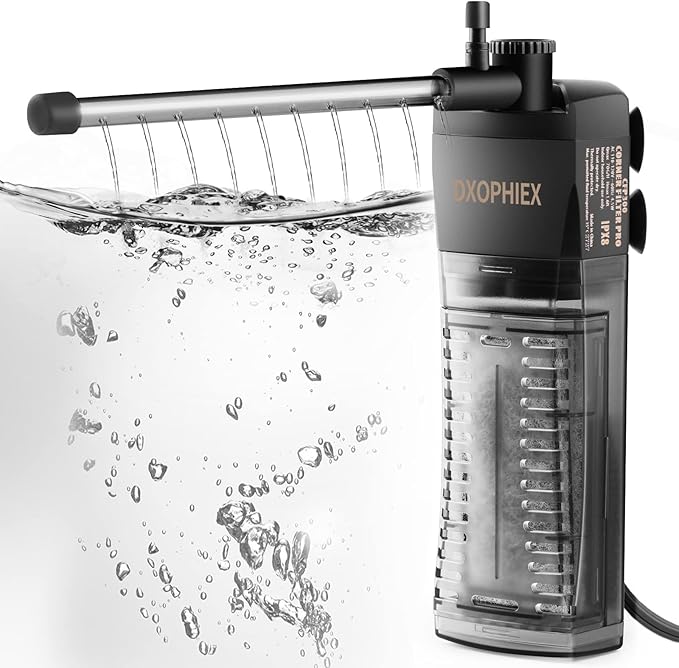 DXOPHIEX Automatic Fish Feeder with Fish Tank Filter