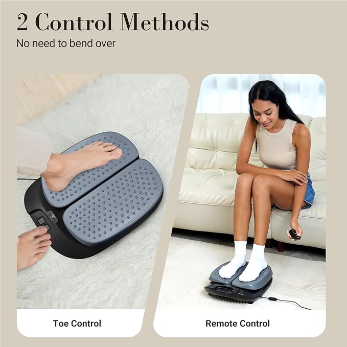CuPiLo Foot Massager for Neuropathy FSA Eligible HSA, Adjustable Vibration Foot Massager with Heat & Remote Control, Electric Feet Massager for Legs Circulation, Plantar Fasciitis Pain, Stress Relief
