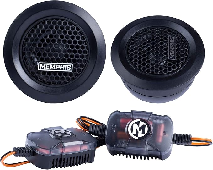 Memphis PRX10 Power Reference Series 1" PEI Dome Tweeters with 2-Way Crossover - Pair