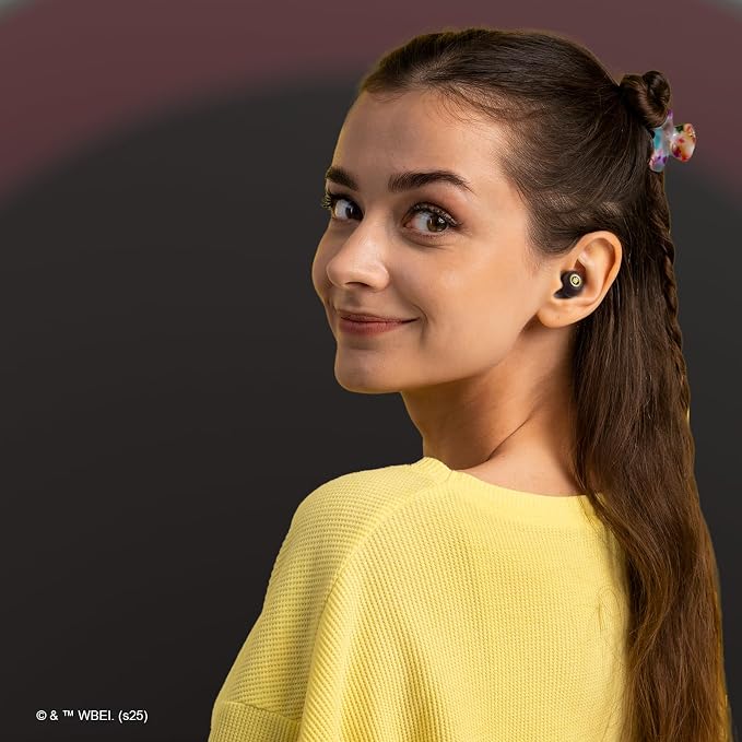 iJoy Harry Potter Hogwarts Crest Wireless Bluetooth Earbuds with Charging Case, Built-in Mic, 30 Hr Playtime, Officially Licensed | Harry Potter Gifts for Women, Men, Teens, Kids and All Fans