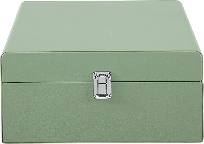 Crosley CR8017B-SA Voyager Vintage Portable Vinyl Record Player Turntable with Bluetooth in/Out and Built-in Speakers, Sage