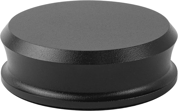 Hudson Hi-Fi SmallBen Record Weight Stabilizer with Protective Leather Pad - 9-Ounce Vinyl Turntable Weight - Durable & Stylish LP Stabilizer - Fits Any Turntable - Black Matte