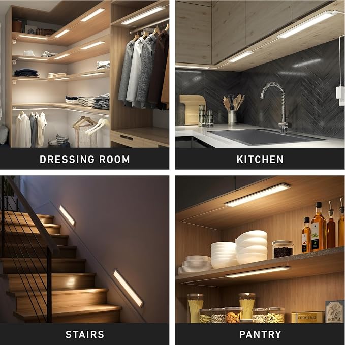 artika Under Cabinet Lighting LED Light Bar - Dimmable, Ultra-Slim, Selectable Color Temperature, Plug-in Closet Light, 1100 Lumens, 22W, Energy Saving