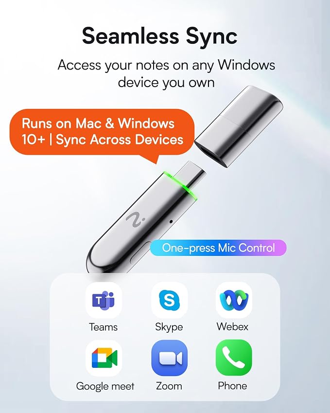 NoteKit Computer AI Meeting Assistant, viaim Voice Recorder with Transcription, 78 Languages, to-Do Lists & Summaries with viaim AI, Works on Windows & Mac, Ideal for Business, Remote Work, Education