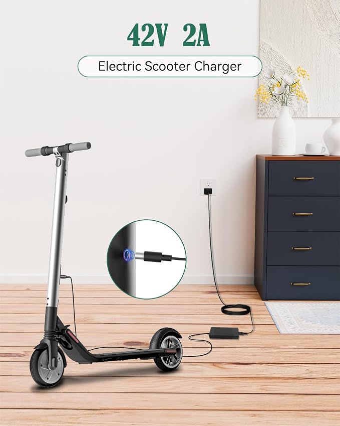 42V Power Adapter Charger Compatible with Phantomgogo A8 A9 Smart Electric Scooter Power Supply PSU Mains