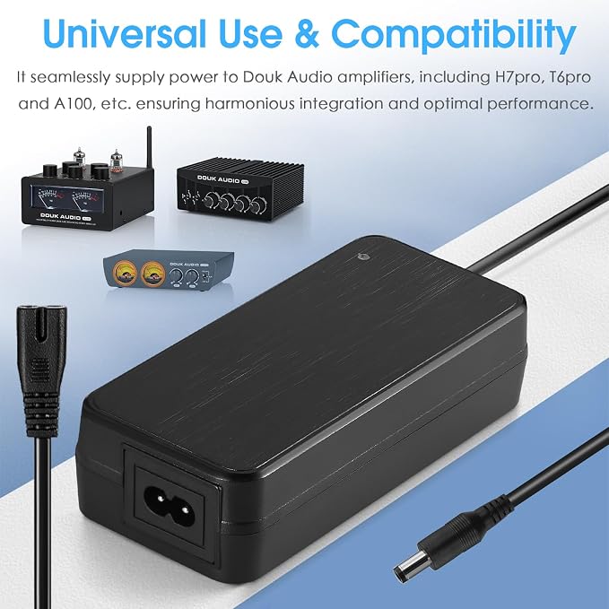 Nobsound 48V5A GaN Power Supply: High-Efficiency 240W DC Adapter for Home Amplifiers & Audiophile Audio Systems (FCC/CE/RoHS Certified)