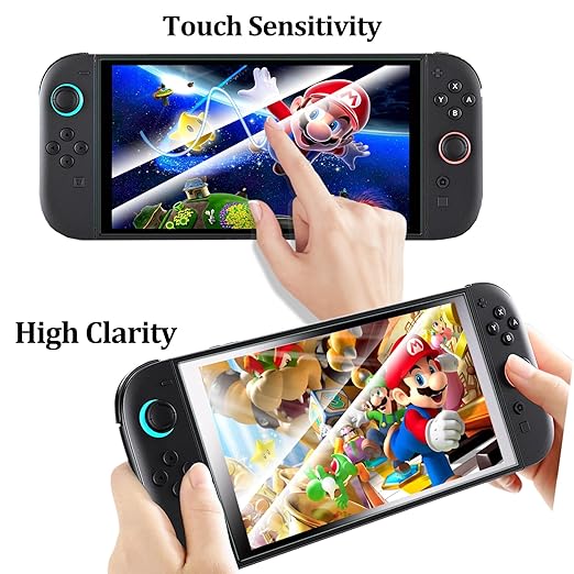 Switch 2 Accessories - 16 in 1 Family Accessory Bundle Kit for Nintendo Switch Carrying Case&Tempered Glass Protector,Joy Con Charger, Gaming Steering Wheels, Grips and More