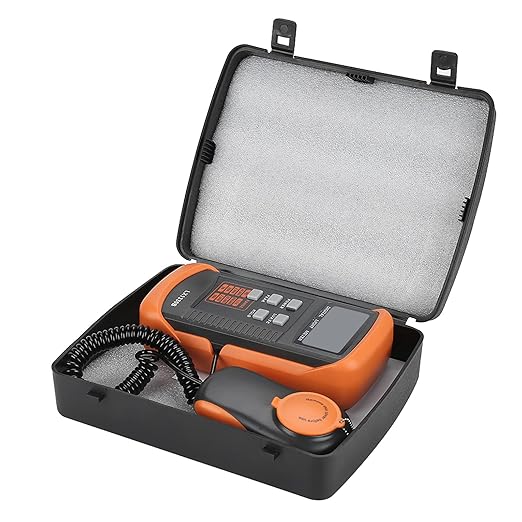 Digital Light Meter 0 to 200000 Lux Range Portable Illuminometer with LCD Display