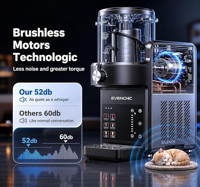 Slushie Machine, Slushie & Soft Serve Ice Cream Make for Home, No Ice Needed with Rapid Chill & Temperature Control, Multi-function for Frozen Drink, Milk Shake, Margaritas, Frappé