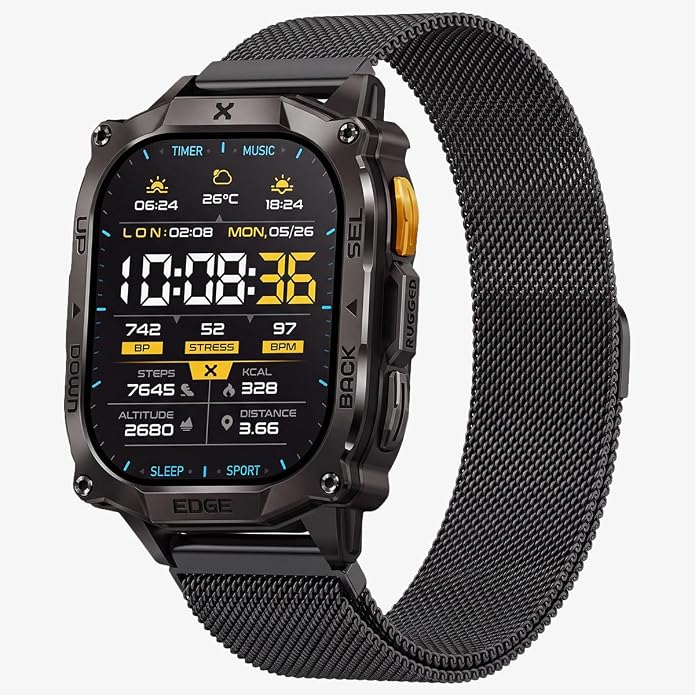 CARBINOX Band Durable 22mm Compatible Smartwatches Adjustable, Secure Fit