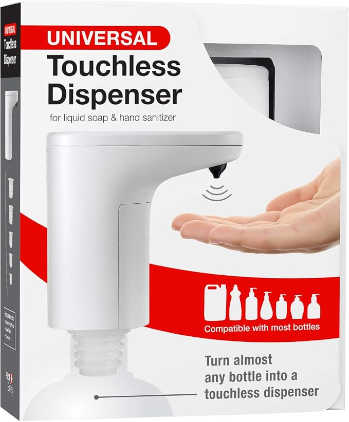 First Safety Touchless Pump for Liquid Hand Soap and Hand Sanitizer (Pack of 6)