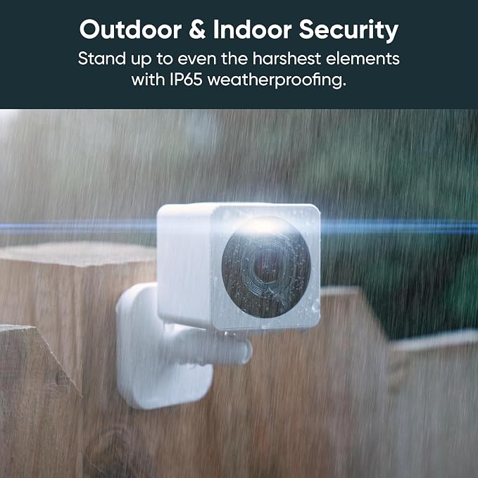 WYZE Cam OG Indoor/Outdoor 1080p Wi-Fi Smart Home Security Camera with Color Night Vision, Motion Detection, 2-Way Audio, Compatible with Alexa & Google, Black (2-Pack), Free Expert Setup