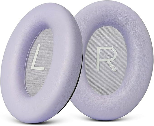 GEVO Replacement Ear Pads for Bose QC45, Ear Cushions for Bose QuietComfort 45 (QC45) & Quiet Comfort SE (QC SE) Headphones, Earpads with Softer Leather Noise Isolation Foam (Chilled Lilac)