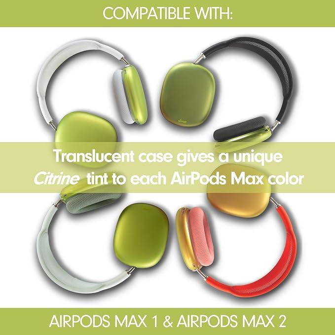 Sonix Protective Case for AirPods Max 2 & 1 | Headphones Cover | Frosted Matte Citrine