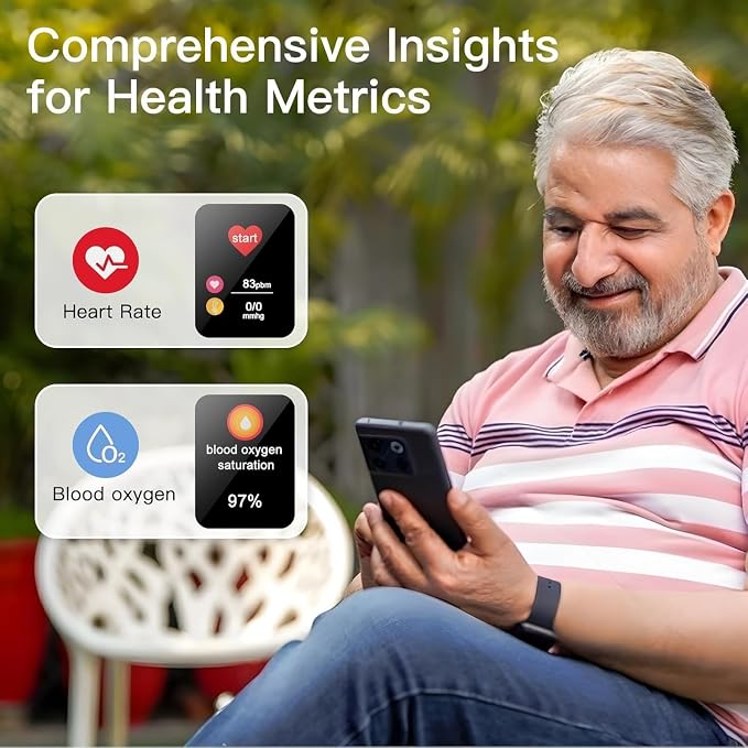 Senior GPS Smart Watch with Fall Detection - 4G LTE Elderly Smartwatch with Real-Time Location, SOS Alerts, and IP67 Waterproof - Ideal for Dementia/Alzheimer’s Safety (Gunmetal Grey)