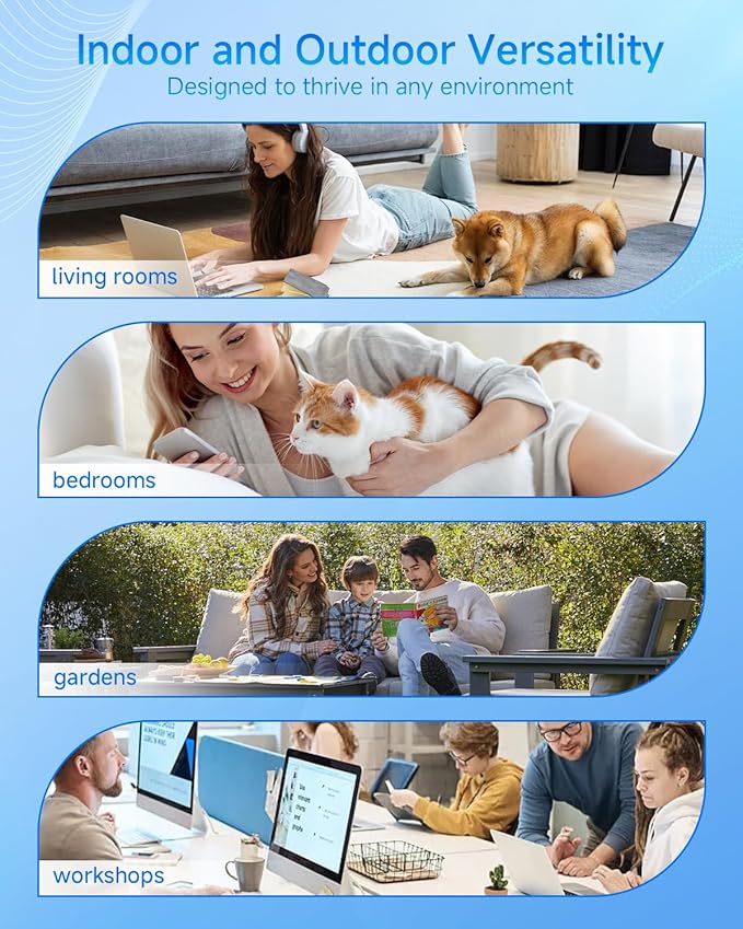 1-Tap Setup WiFi Extender, Dual Band 5GHz/2.4GHz WiFi Signal Booster, 12880 Sq.Ft WiFi Range Extender, 105 Devices Supported, Ethernet Port & High Speed Signal Amplifier