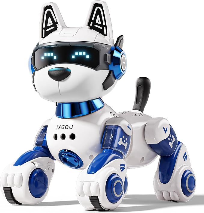 Smart Robot Dog, 2.4GHz Remote Control Robot Dog Toys for Kids 5-7 8-12, Voice & APP Control, Interactive Realistic Robot Puppy Toys for 5 6 7 8 9 10 11 12 Year Old Boys, Birthday Boy Girl Gift