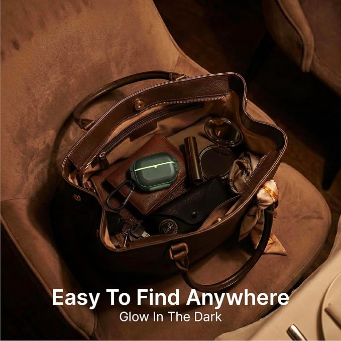 Catalyst for AirPods Pro 3 Case, IP68 Waterproof 330ft, 20ft Drop Proof Protective Cover with Locking Latch, Glow in the Dark Total Protection AirPods Pro 3 case with Pull Tab, Wireless Charging