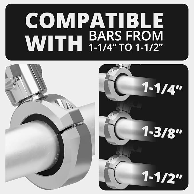 Tackform Chrome Motorcycle All Metal Phone Mount - 20MAXX Spring Cradle | Universal Clamp Fits 1-1/4" to 1-1/2" Handlebars | Aluminum | Compatible with iPhones, Galaxy Devices, More | Short Reach Arm