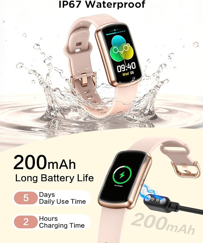 SOUYIE 2026 Smart Watch Fitness Trackers for Women, 1.47″ HD Curved Screen, 24/7 Health Monitor, Sleep Tracker, 110+ Sports Modes Pedometer Step Tracker, Waterproof Activity Tracker for Android iOS