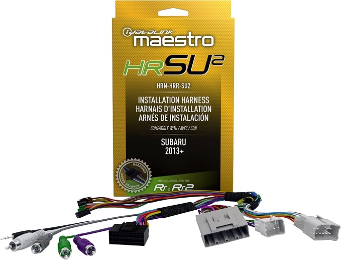 Idatalink Maestro HRN-HRR-SU2 T-Harness for Select Subaru Vehicles 2012+, Replace The Factory Radio While retaining Steering Wheel Controls & use of amp (ADS-MRR or ADS-MRR2 Module Required)