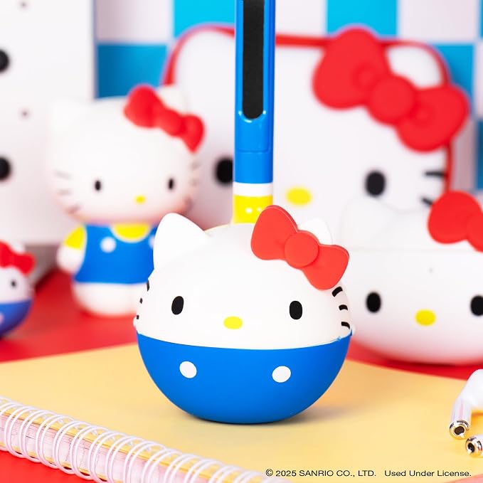 Otamatone Classic Hello Kitty – Officially Licensed Sanrio Electronic Musical Instrument, Portable Synthesizer Toy from Japan by Maywa Denki, Fun Gift for Kids Teens Adults