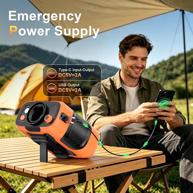 Portable Waist Fan Personal 14500mah 100 Speeds Clip On Shirt Fan Belt Cooling Device Wearable Cool Body Blow Cold Air Rechargeable Pocket Mini Men Workers Outdoor Travel Hiking Gifts