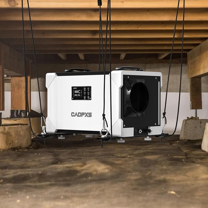 CADPXS Hanging Kits for Crawl Space & Basement Dehumidifier, Easy to Raise and Lower Dehumidifier, Reduce Noise and Vibration, Hanging Kit Improves Space Utilization (Easy Install)
