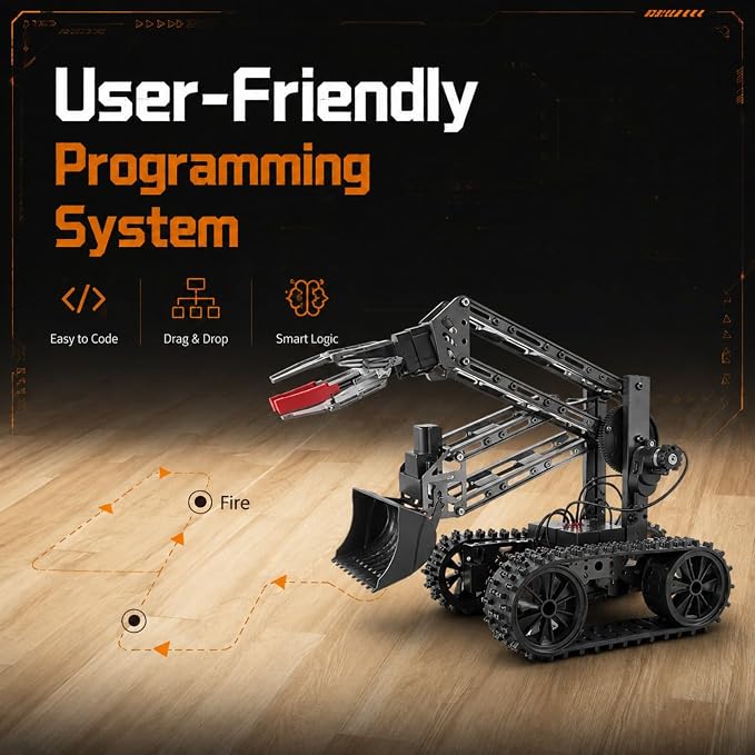 Robotic Arm Kit,STEM Toys Science Kits for Kids Age 8-12,Cool Engineering Building Toys,Educational Projects Set Gifts for 8 9 10 11 12 13 14 Years Old Boys Girls Teens,Birthday Xmas Gifts for Teens