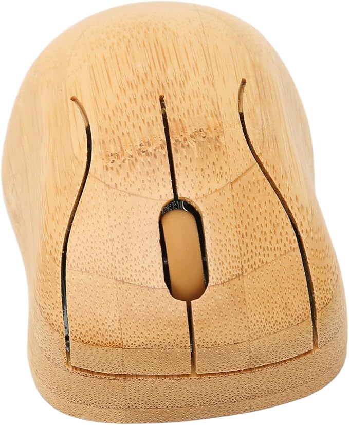 Bamboo Keyboard and Mouse, 2.4GHz Computer Devices with USB Receiver, Optional 1200DPI MouseCompact KeyboardWireless Keyboard and Mouse Combo (Mouse)