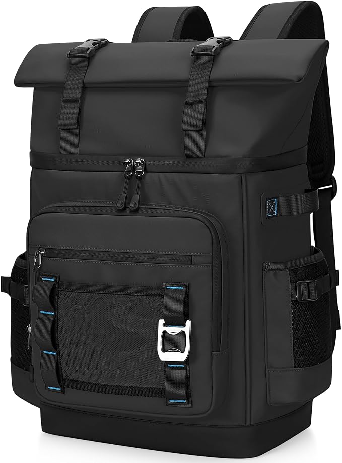 42 Can Backpack Cooler,40L Insulated Double Decker Leakproof, Waterproof Travel Cooler Backpack for Beach Camping Picnic Travel