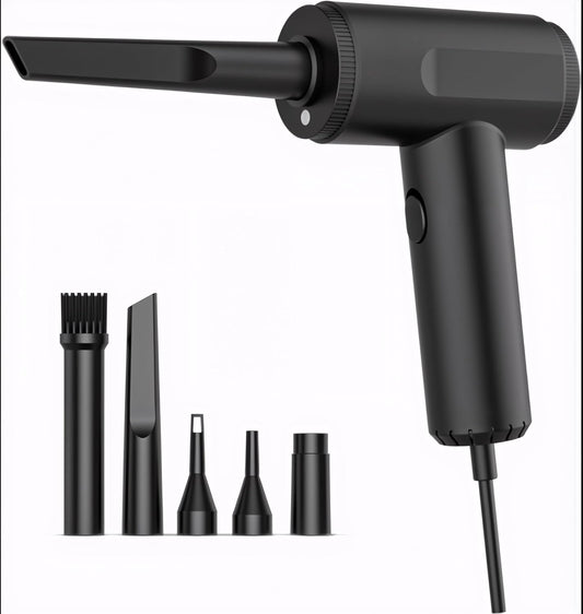 Air Duster - Electric Air Blower - 5.74 oz High Power Cleaning for Computer - PC - stepless Speed Control Compressed Air